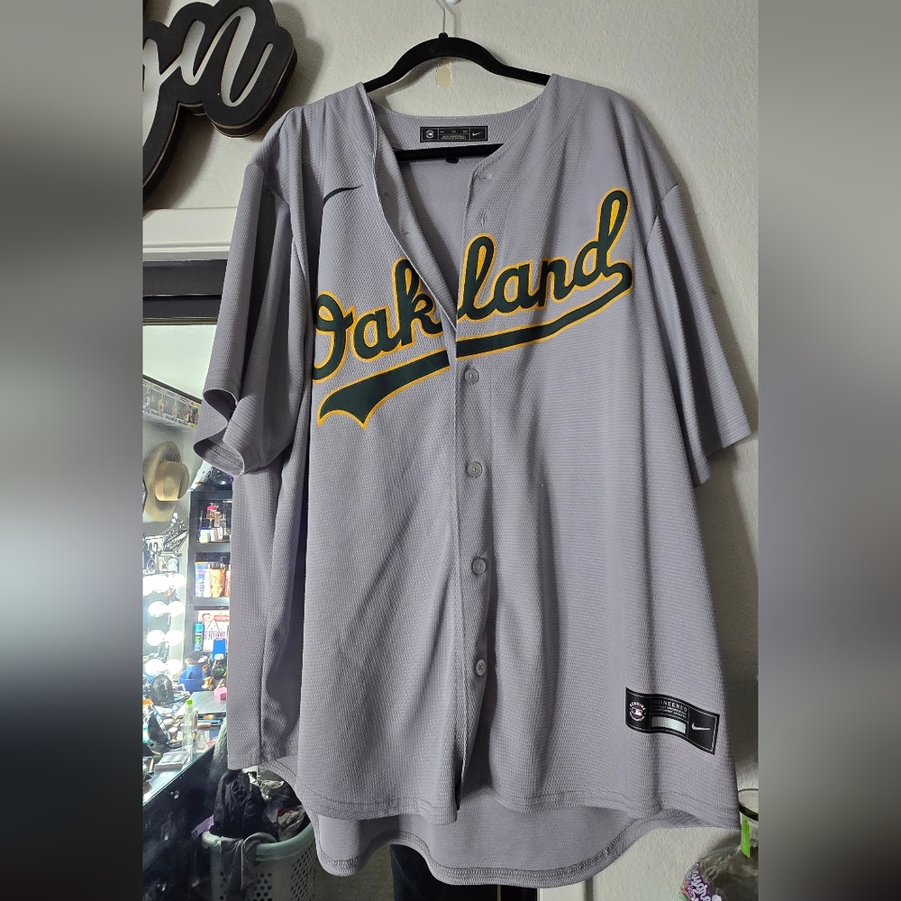 Nike Gray OAKLAND Athletic Jersey